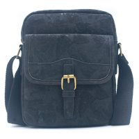 Pánská taška přes rameno s přezkou - Černá