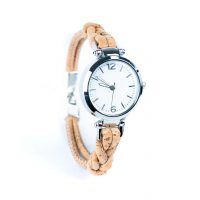 Dámské korkové hodinky eco-friendly - Splétané, natural