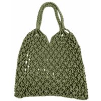 Macramé bavlněná plážová kabelka - Khaki