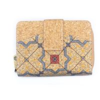 Dámská korková peněženka - Patchwork