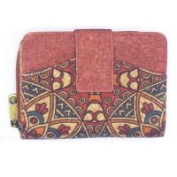 Dámská korková peněženka - Ornamenty