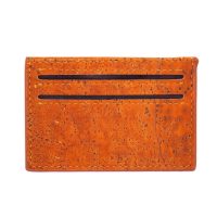 Korková peněženka, pouzdro na karty - Oranžová