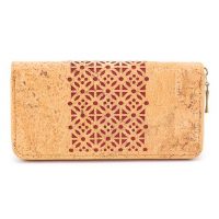 Dámská korková peněženka - Červený vzorek