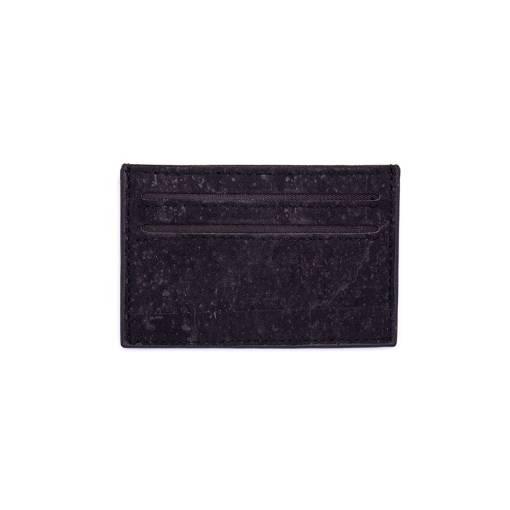 Foto - Korková peněženka, pouzdro na karty - Černá