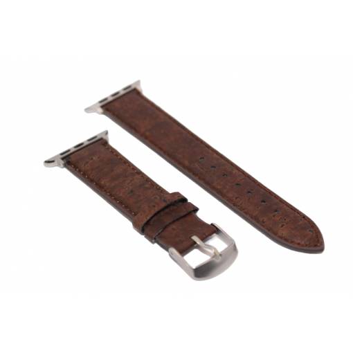 Foto - eses Korkový řemínek 38mm/40mm/41mm pro Apple Watch - hnědý
